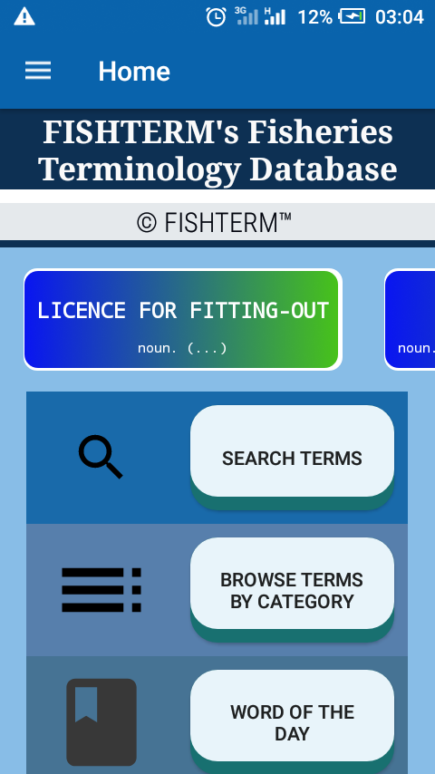 FISHTERM offline fisheries dictionary