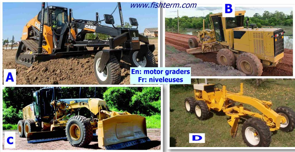 aquaculture motor graders-- niveleuses pour l'aquaculture