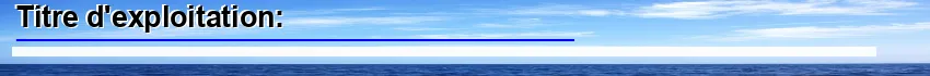titre d'exploitation
