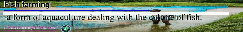 Image: Definition of fish farming