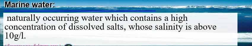 Image: Definition of marine water