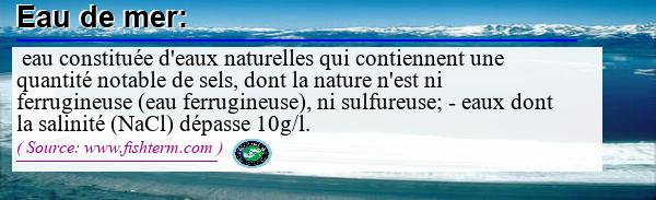 Image :  Définition de l'eau de mer