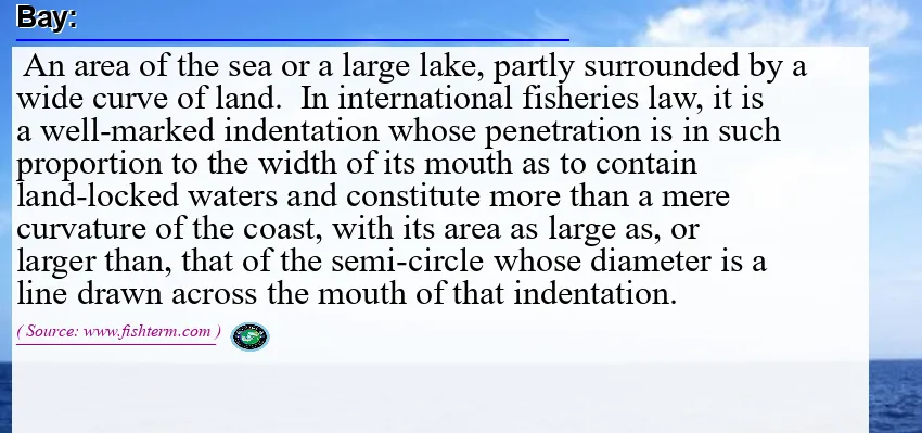 Image: Definition of bay