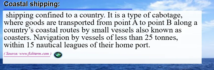Coastal shipping