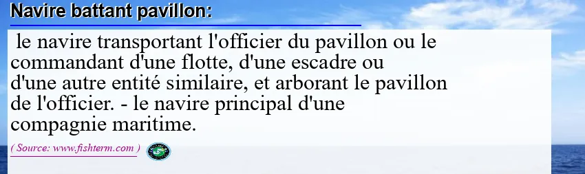 navire battant pavillon