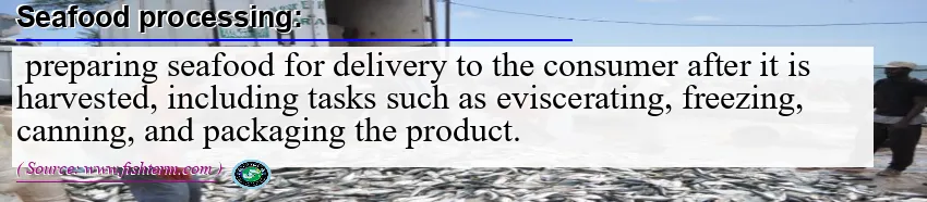 Image: Definition of seafood processing