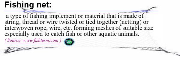 Image: Definition of fishing net