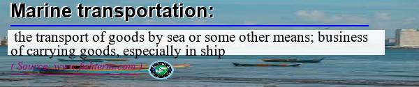 Image: Definition of marine transportation