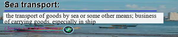 Image: Definition of sea transport