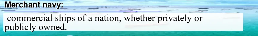 Image: Definition of merchant navy
