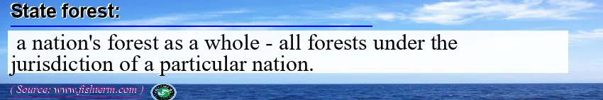 Image: Definition of state forest