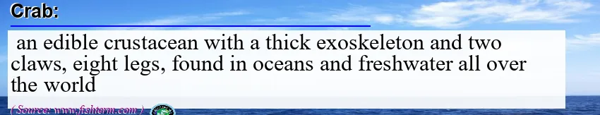 Image: Definition of crab