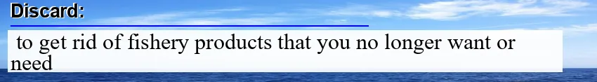 Image: Definition of discard