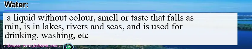 Image: Definition of water