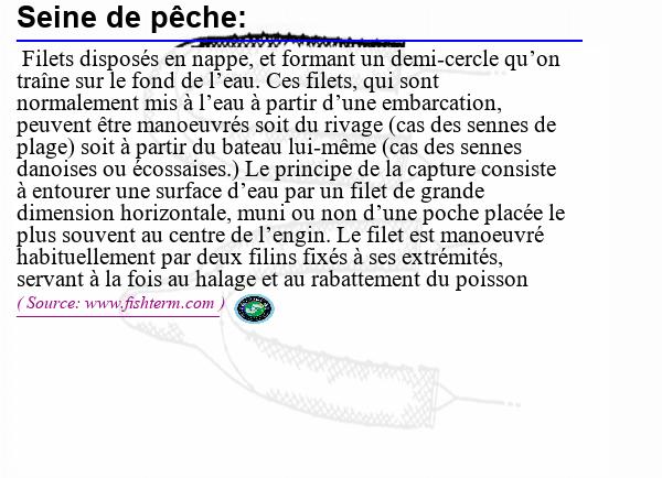 Image :  Définition de seine de pêche