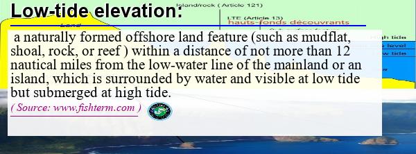 Image: Definition of low-tide elevation