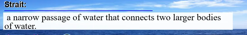 Image: Definition of strait