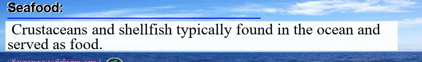 Image: Definition of seafood