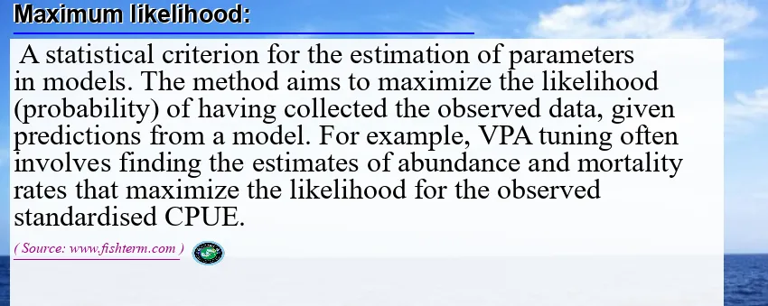 Maximum likelihood