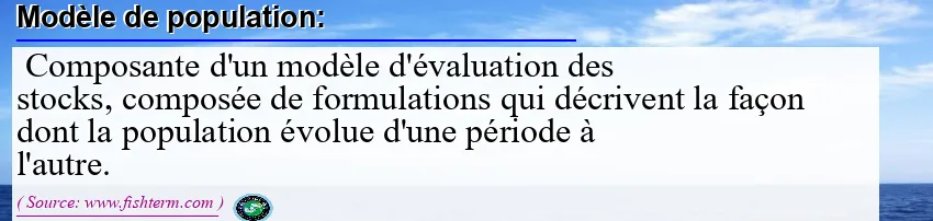 Image: Definition of modèle de population