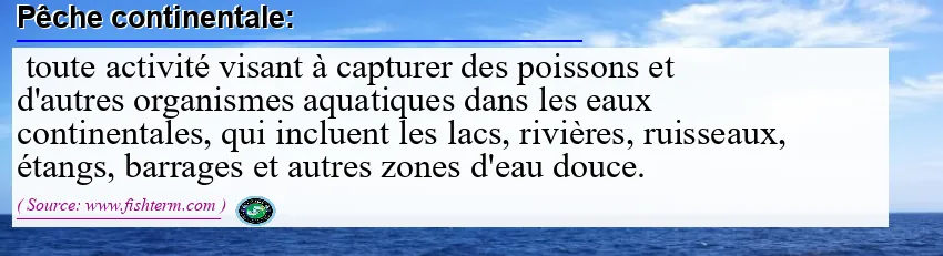 Pêche continentale