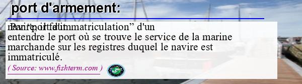 Image :  Définition de  port d'armement