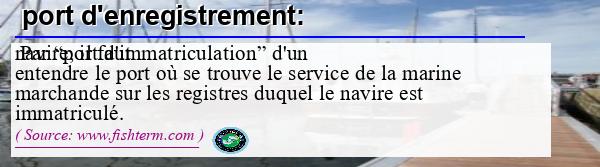 Image :  Définition de  port d'enregistrement