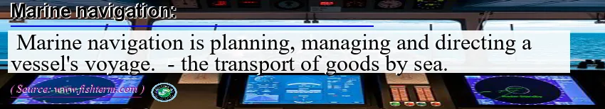 Image: Definition of marine navigation