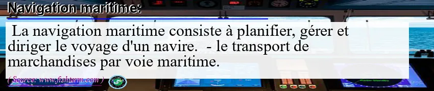 Image: Definition of navigation maritime