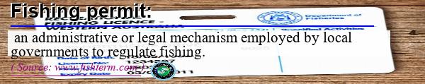 Image: Definition of fishing permit