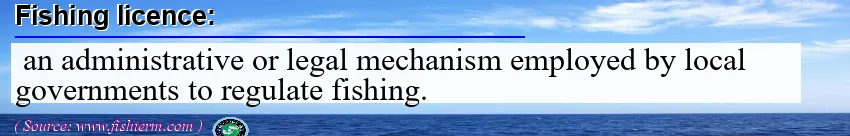 Image: Definition of fishing licence