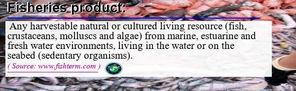 Image: Definition of fisheries product