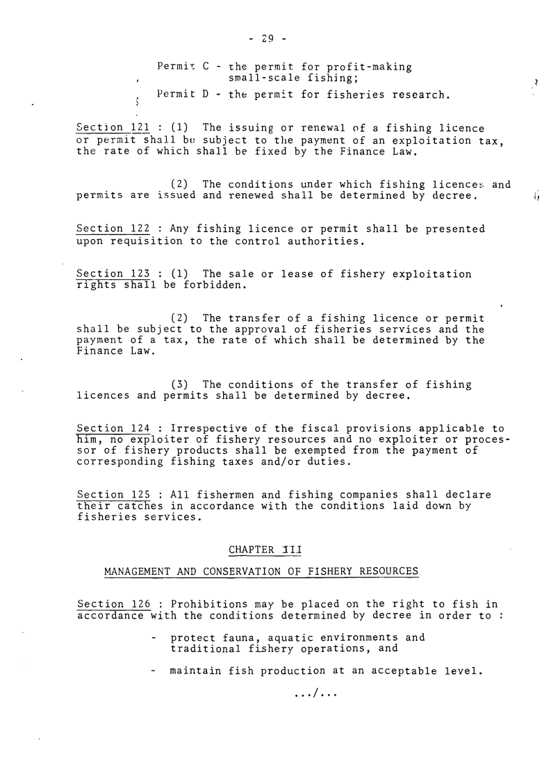 Law_No._94-01_on_Forestry_Wildlife_and_Fisheries_Page29 - aticles 121, 122, 123, 124, 125 & 126 