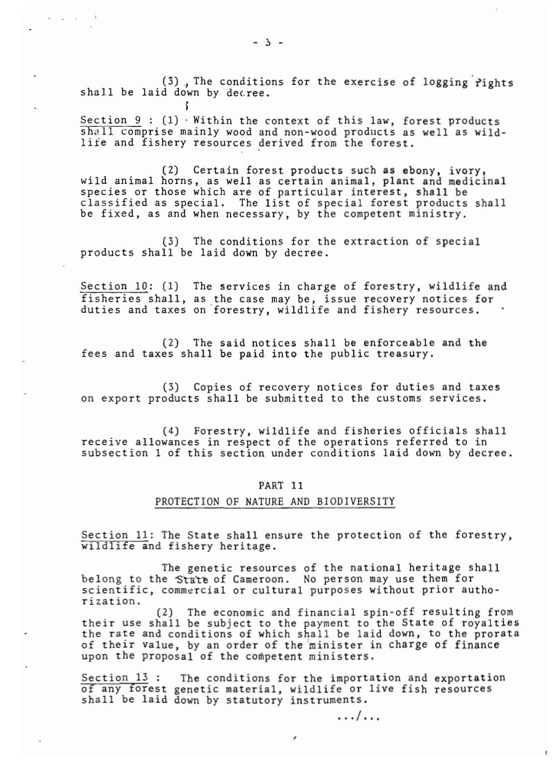 Law_No._94-01_on_Forestry_Wildlife_and_Fisheries_Page3 - aticles 8, 9, 10, 11, 12 & 13 